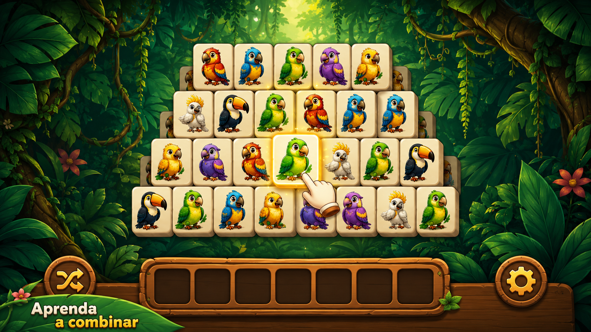 Captura de tela 1 de Bird Tile Trio — Match-3