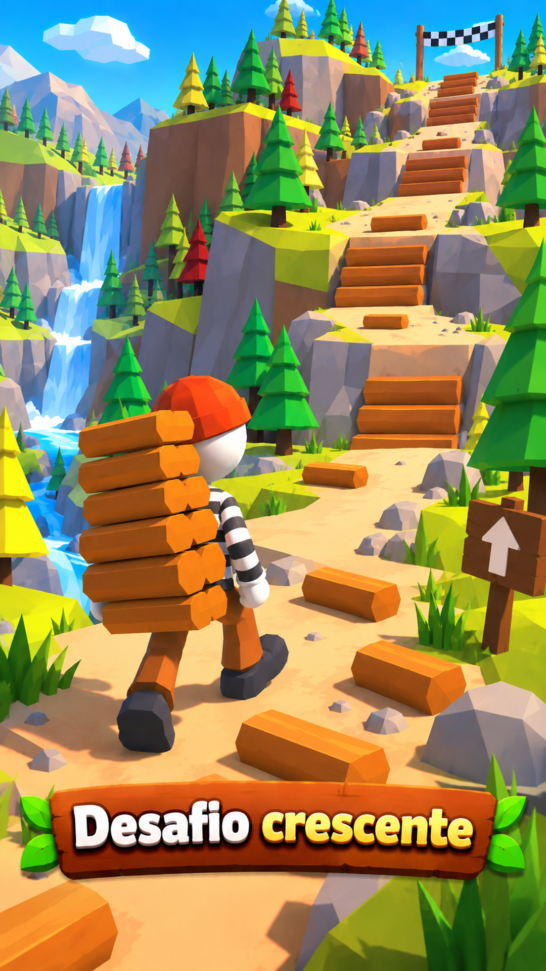 Captura de tela 4 de Build & Climb: Wood Steps