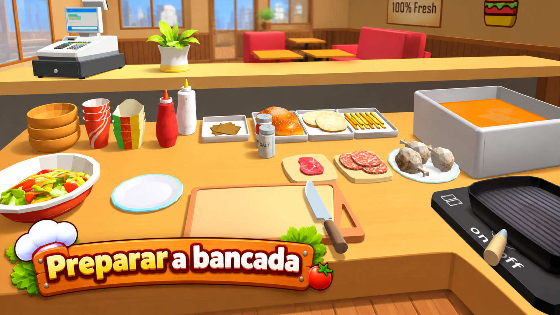 Captura de tela 1 de Chef Match: Speed Serve