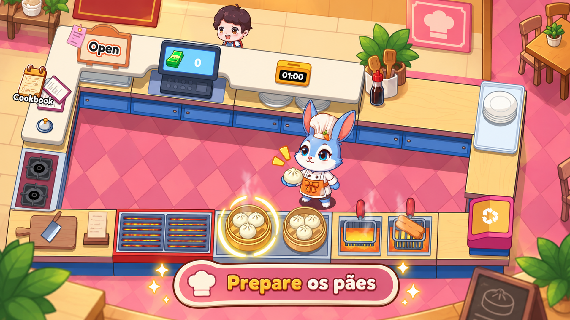 Captura de tela 1 de Co-op Restaurant Tycoon