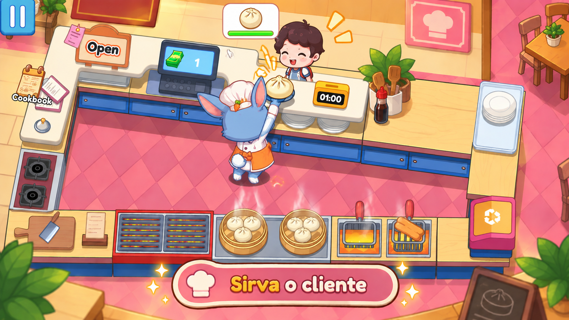 Captura de tela 3 de Co-op Restaurant Tycoon