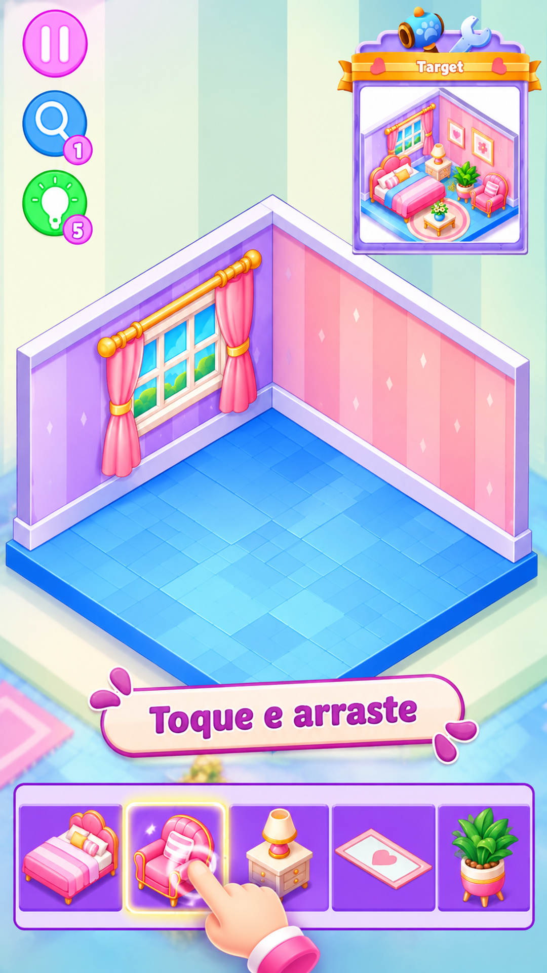 Captura de tela 1 de Decorate House: Design Game