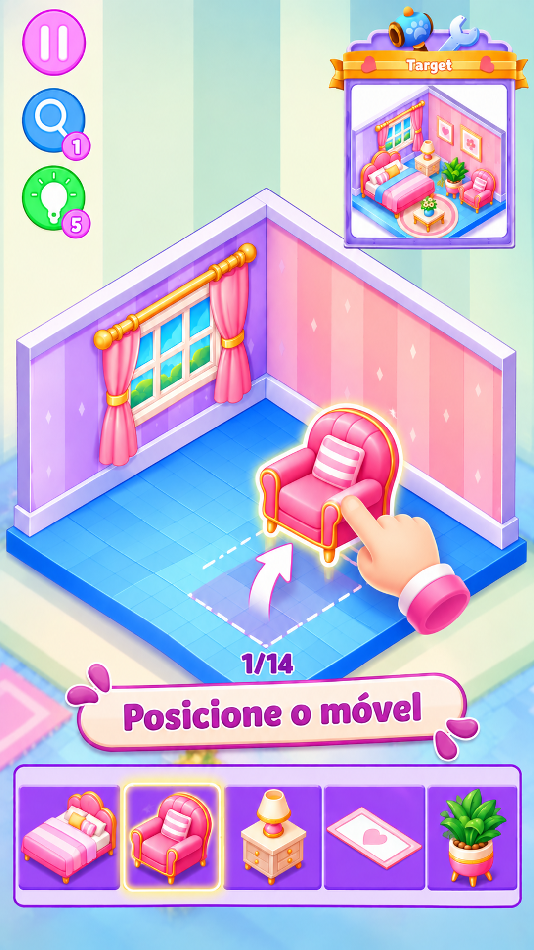 Captura de tela 2 de Decorate House: Design Game