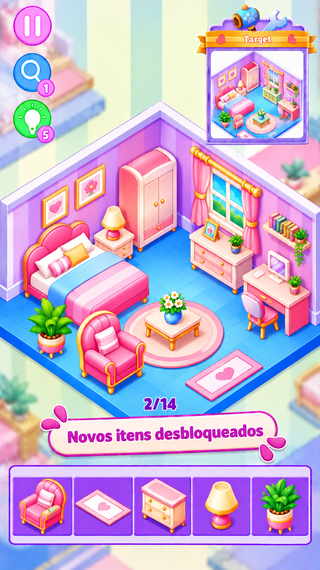 Captura de tela 4 de Decorate House: Design Game