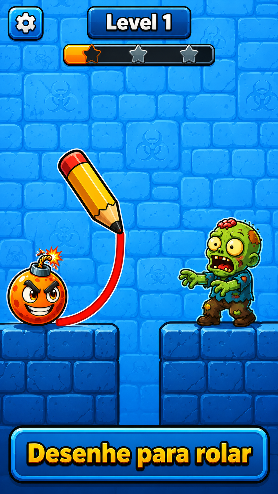 Captura de tela 1 de Draw & Roll Bombs