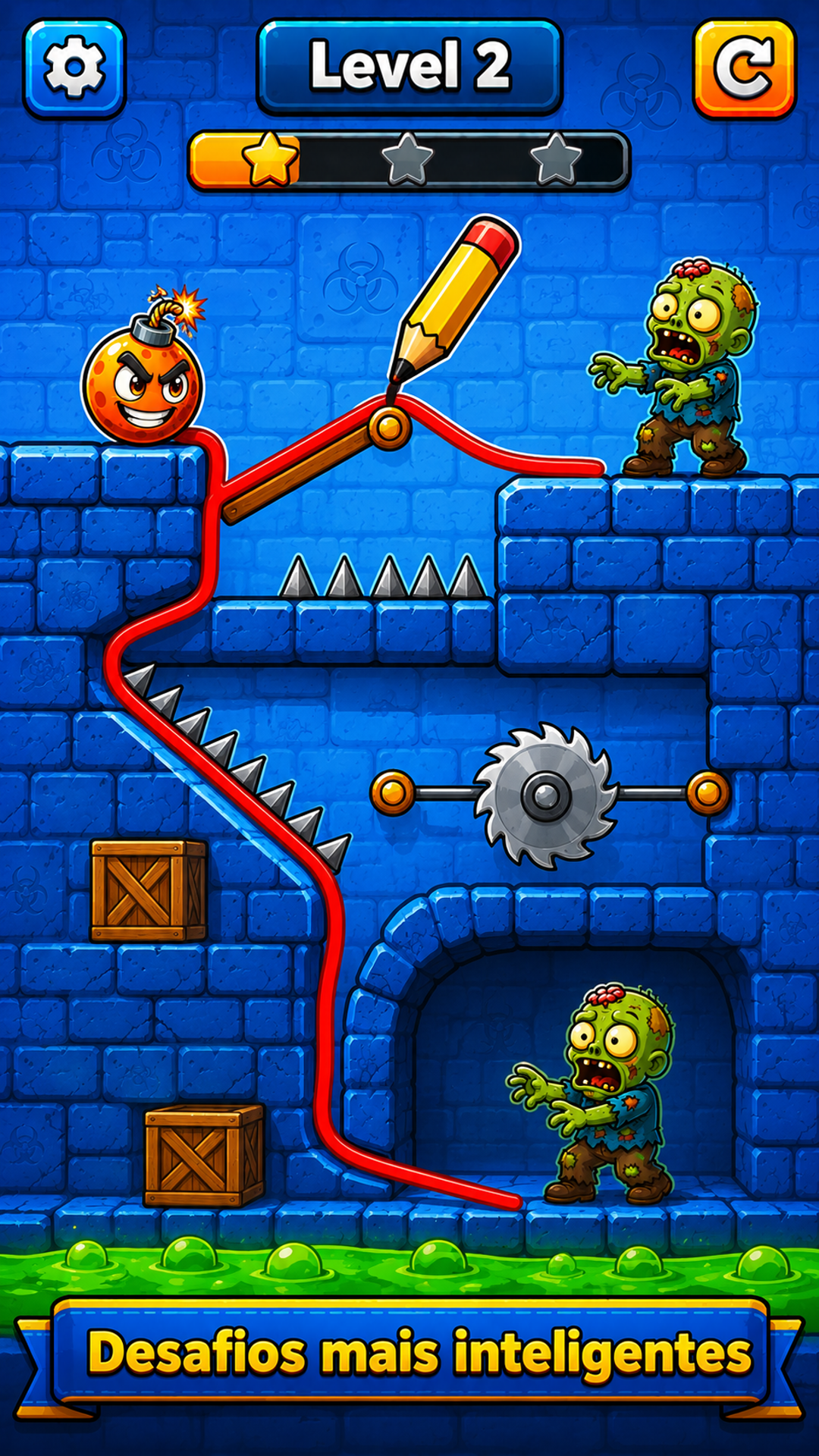 Captura de tela 4 de Draw & Roll Bombs