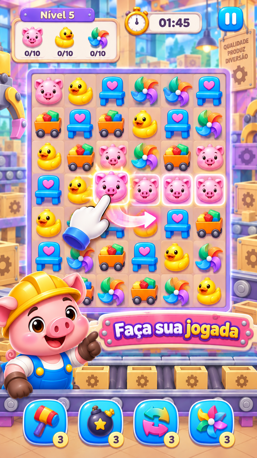 Captura de tela 2 de Factory Match-3