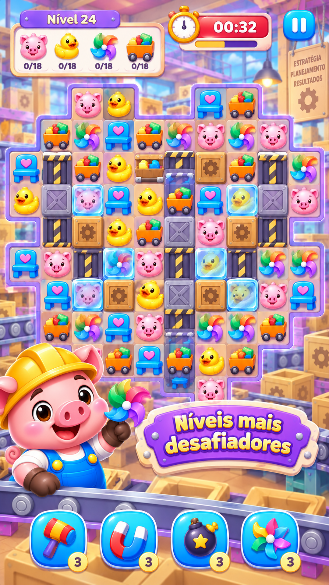 Captura de tela 4 de Factory Match-3