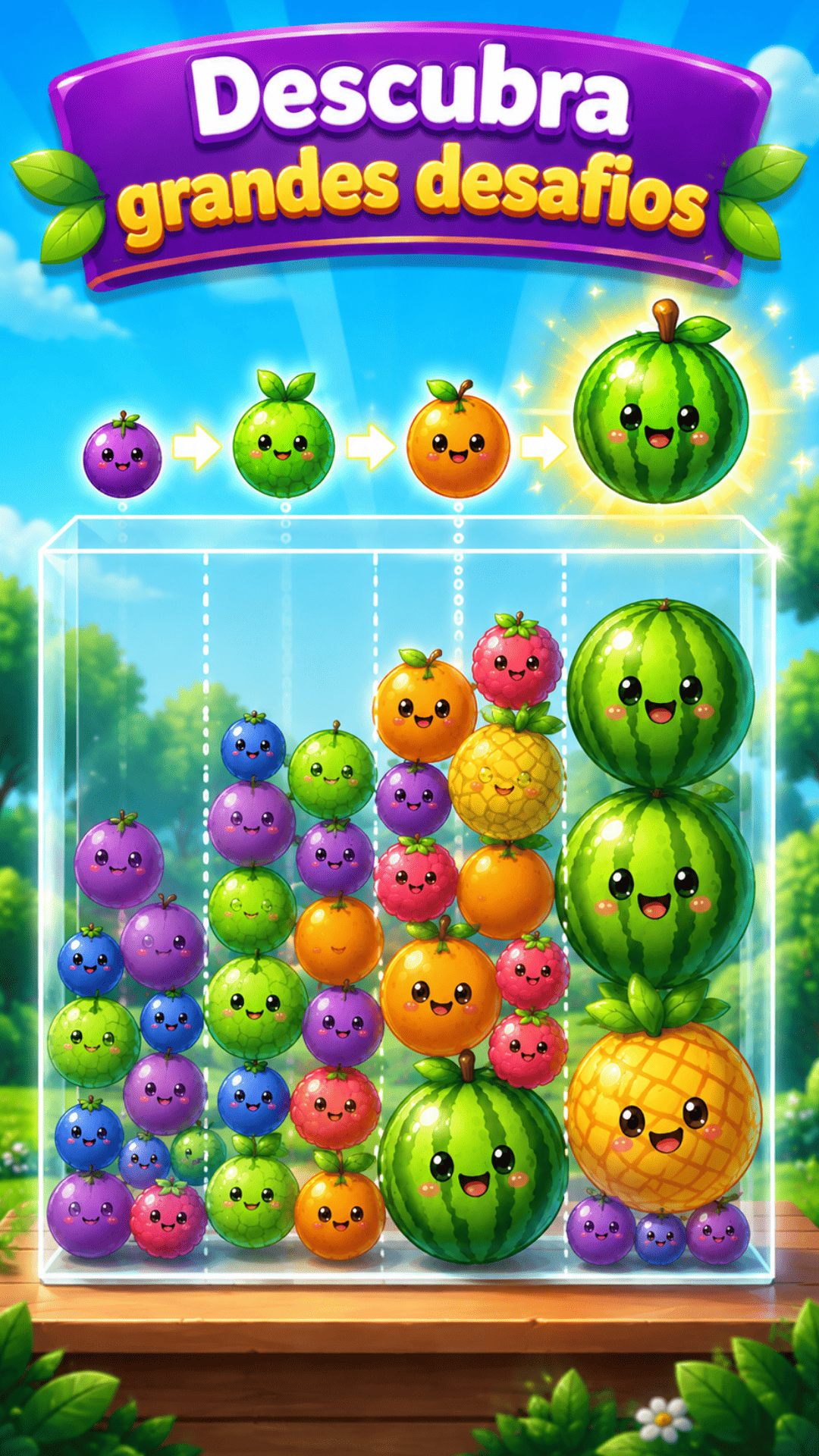 Captura de tela 3 de Fruit Merge: Festa das Frutas