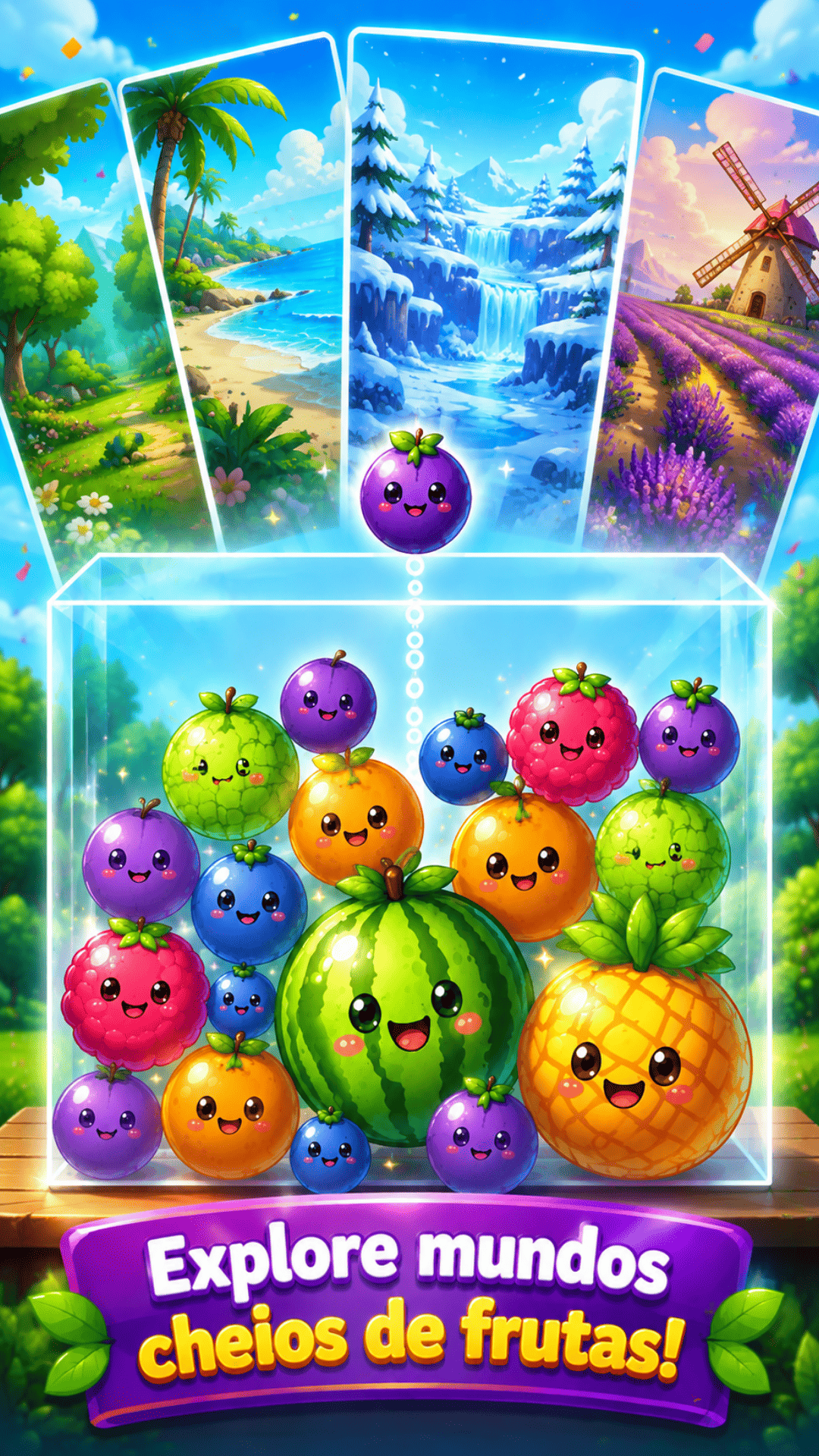 Captura de tela 4 de Fruit Merge: Festa das Frutas