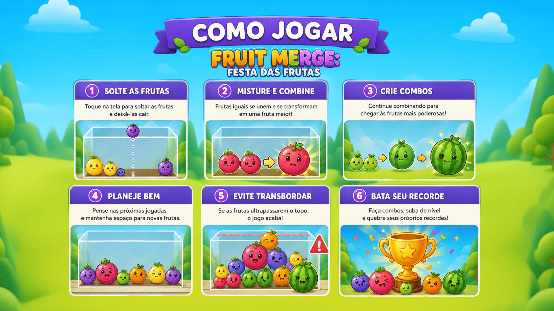 Captura de tela 5 de Fruit Merge: Festa das Frutas