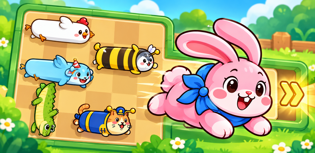 Imagem promocional de Klotski: Free the Pink Rabbit
