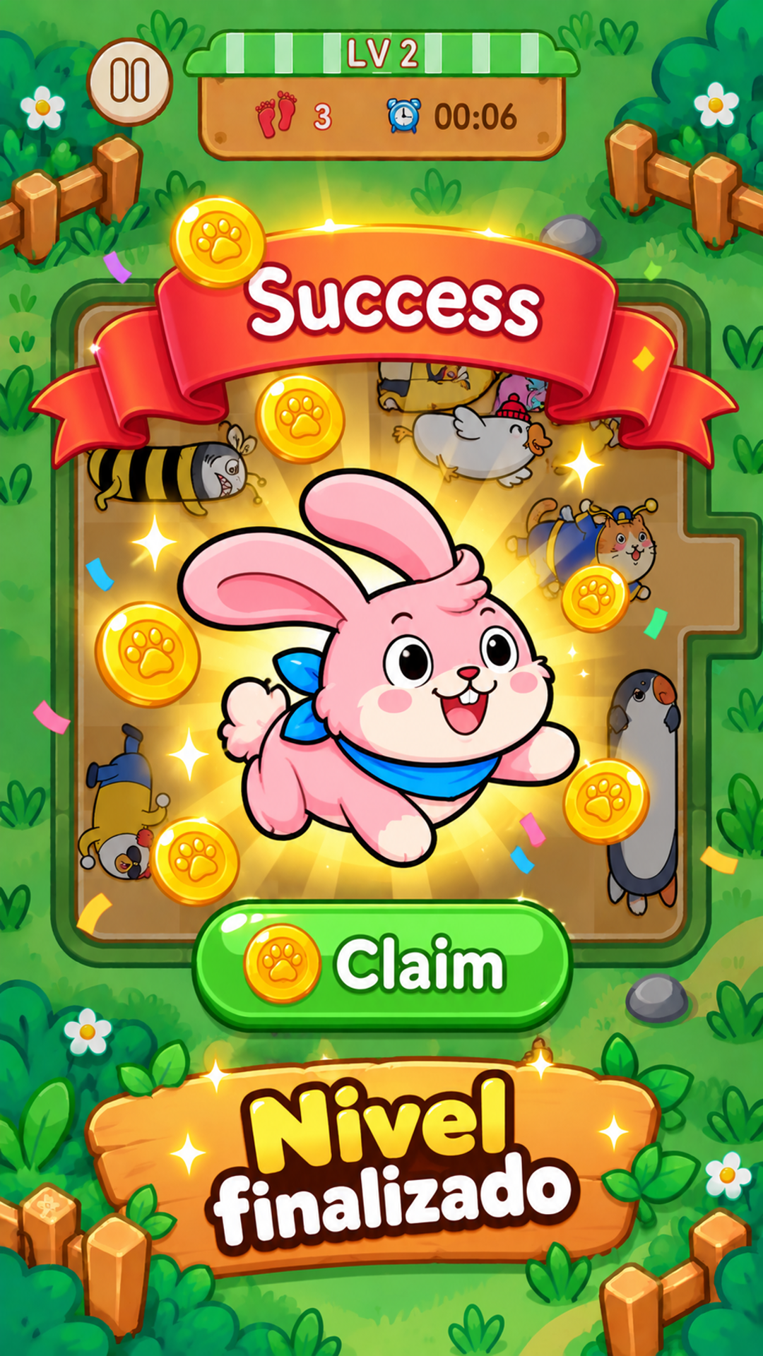 Captura de tela 5 de Klotski: Free the Pink Rabbit