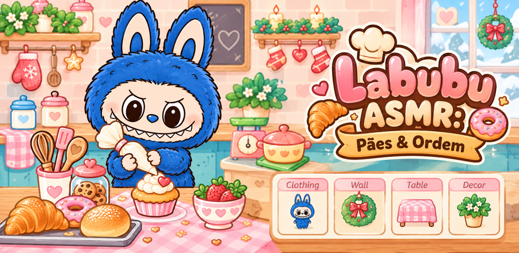 Imagem promocional de Labubu ASMR: Baking & Tidy