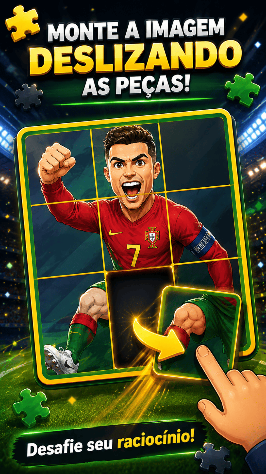 Captura de tela 2 de Lendas do Futebol: Quebra-Cabeça