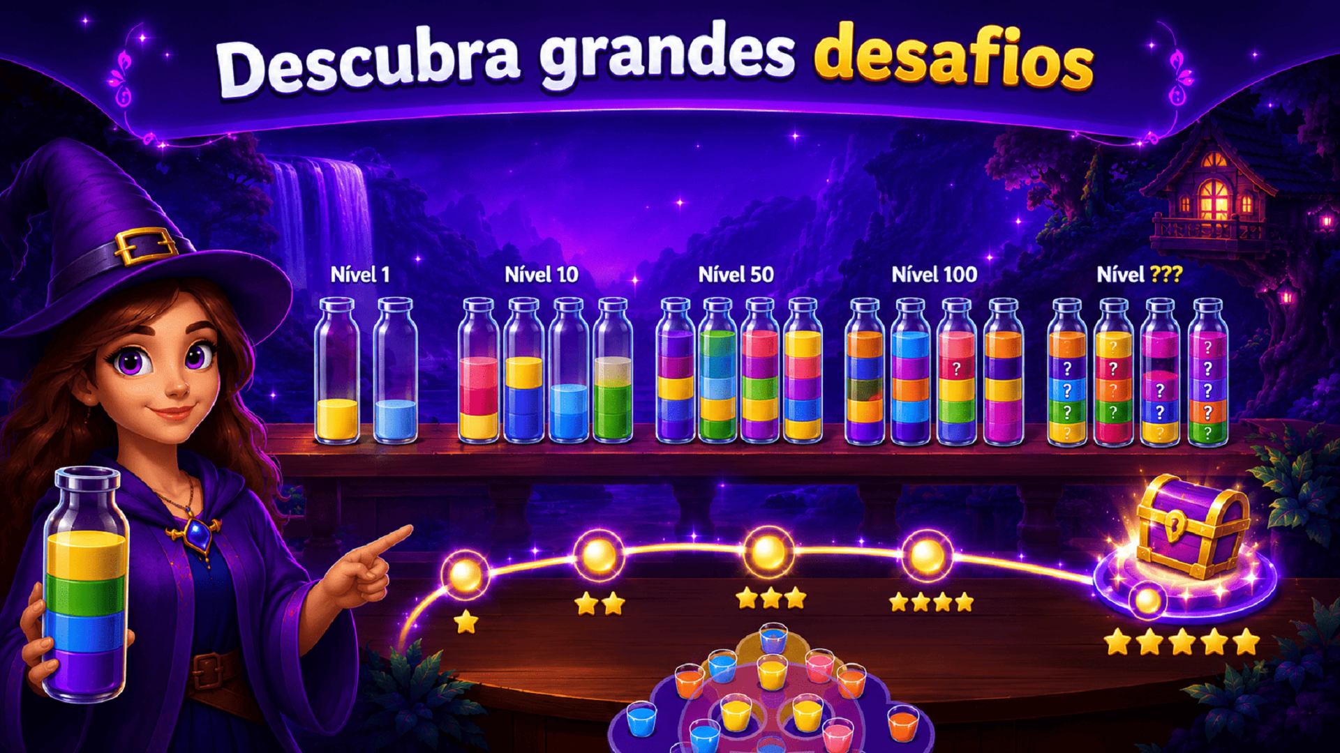 Captura de tela 2 de Magia das Cores: Water Puzzle