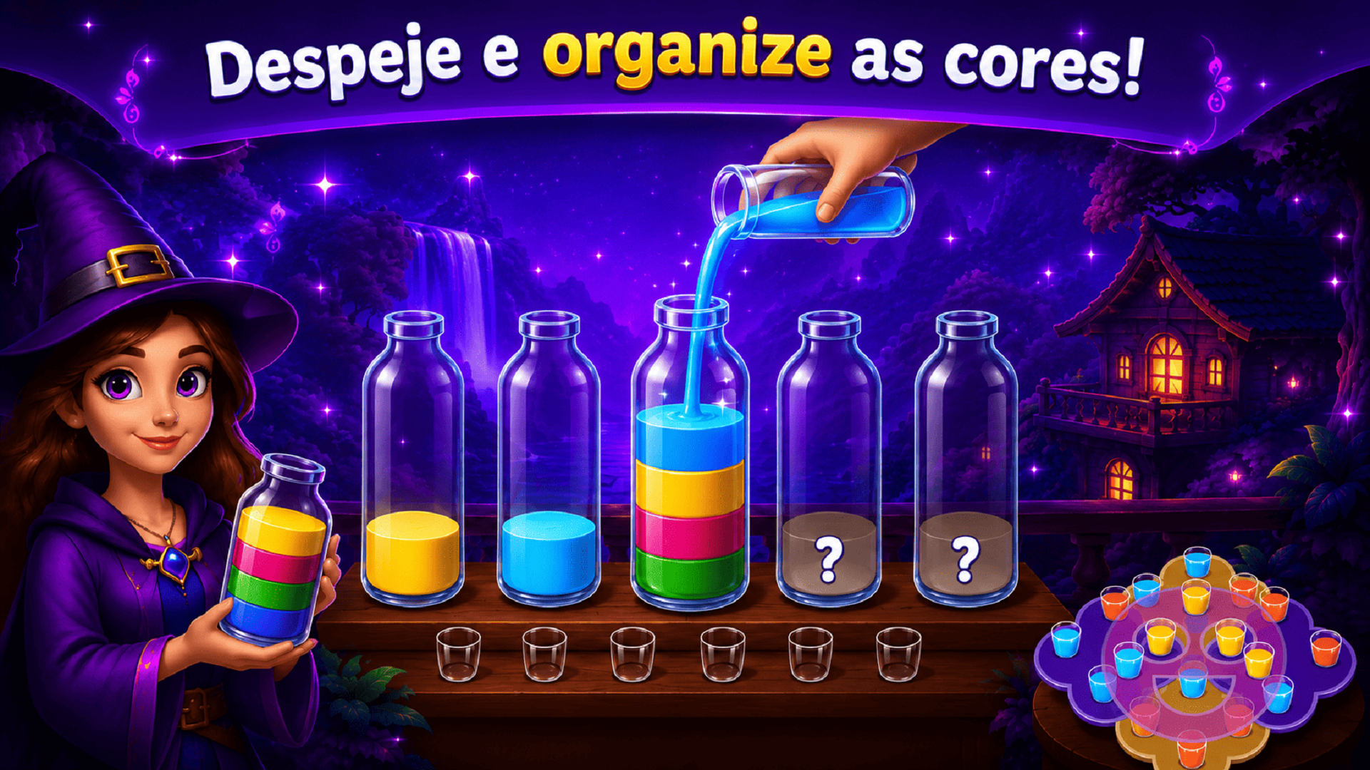Captura de tela 3 de Magia das Cores: Water Puzzle