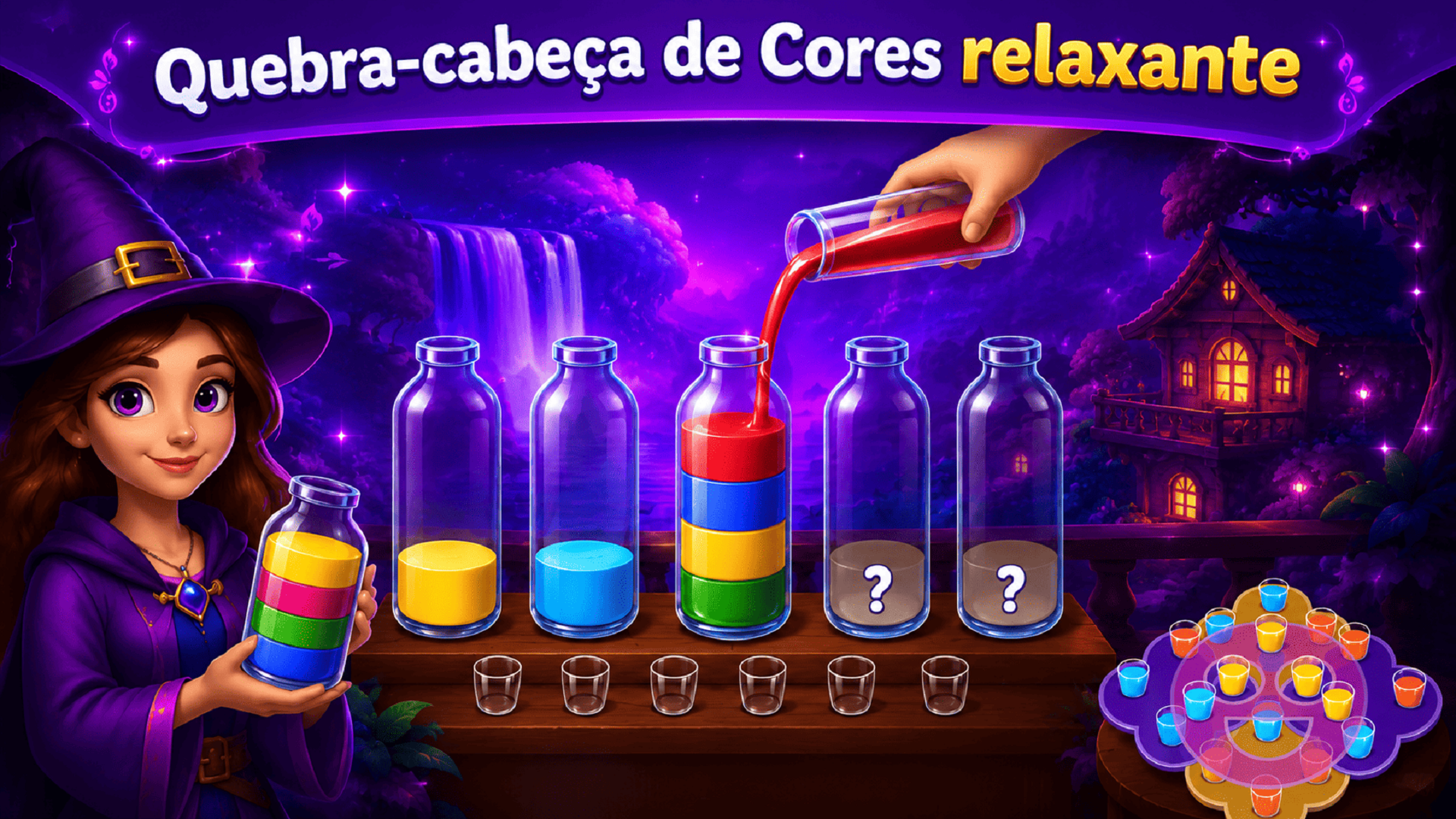 Captura de tela 4 de Magia das Cores: Water Puzzle