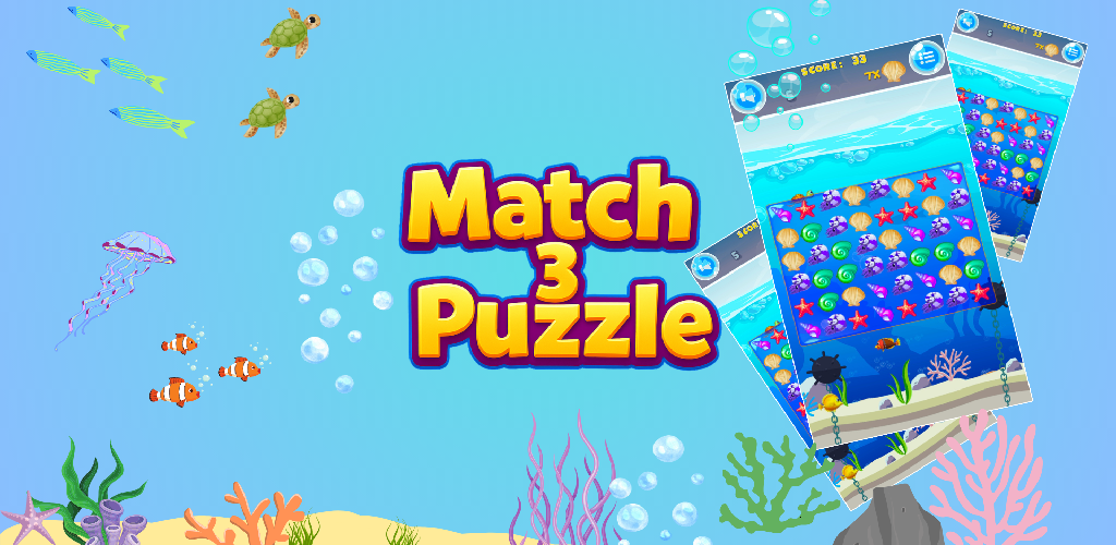 Imagem de Match 3 Puzzle - Shell Swap