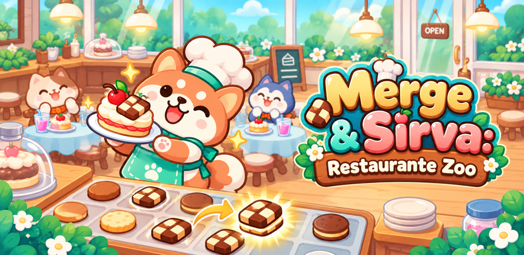 Imagem promocional de Merge & Serve: Zoo Diner