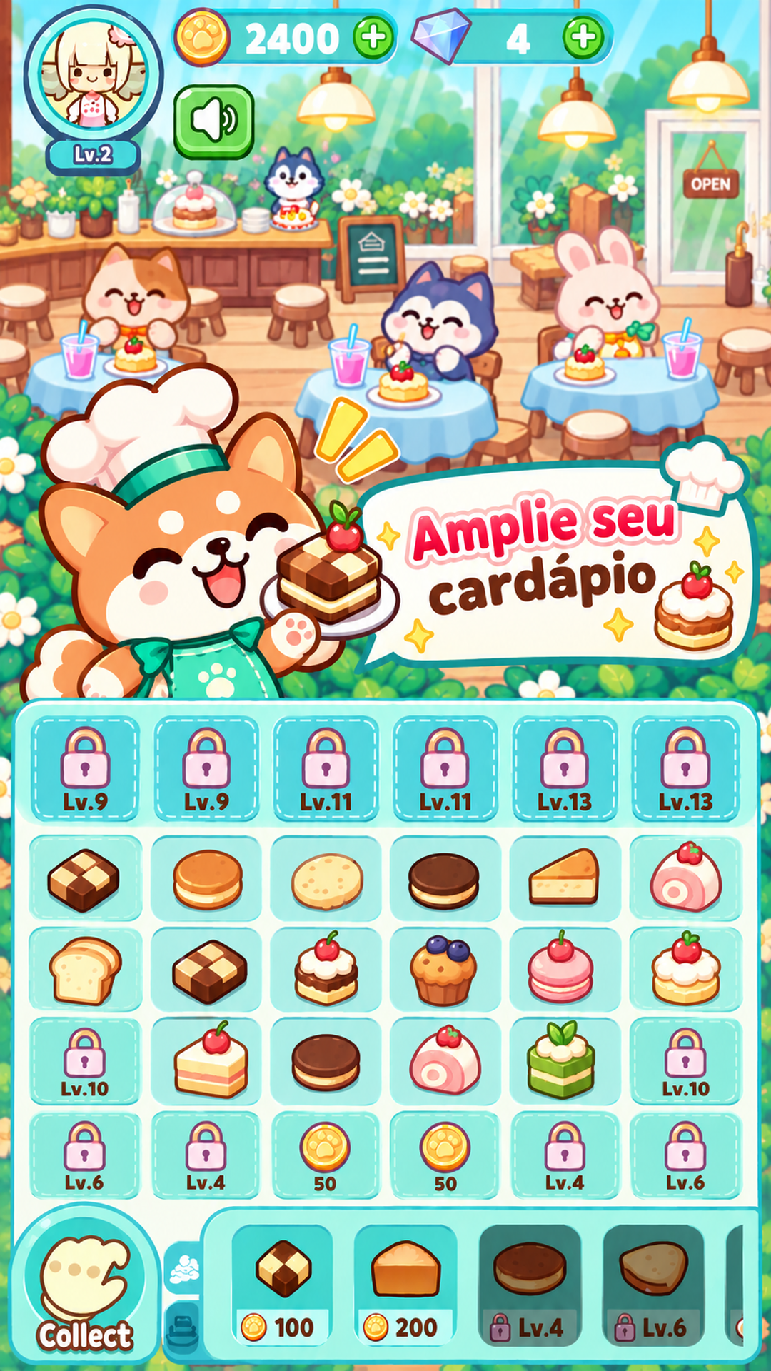 Captura de tela 4 de Merge & Serve: Zoo Diner