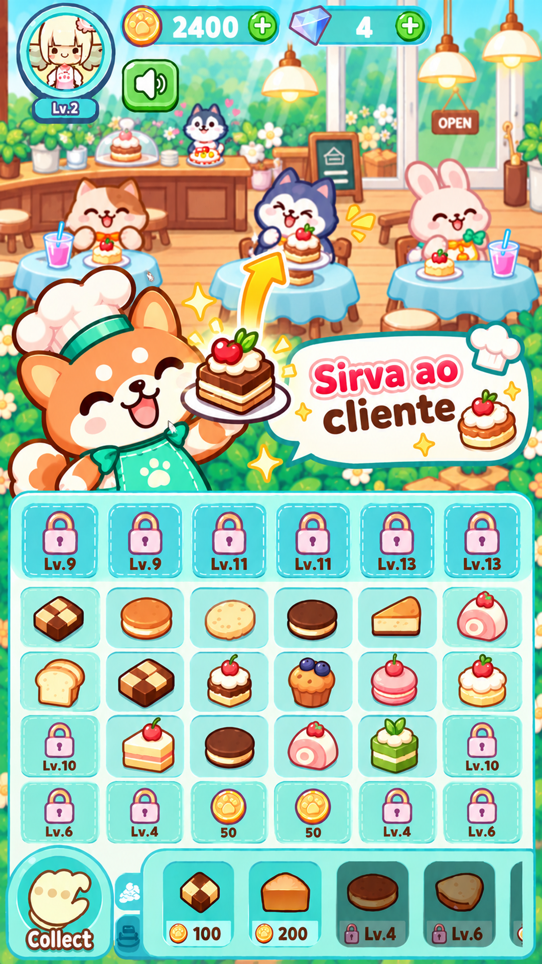 Captura de tela 5 de Merge & Serve: Zoo Diner