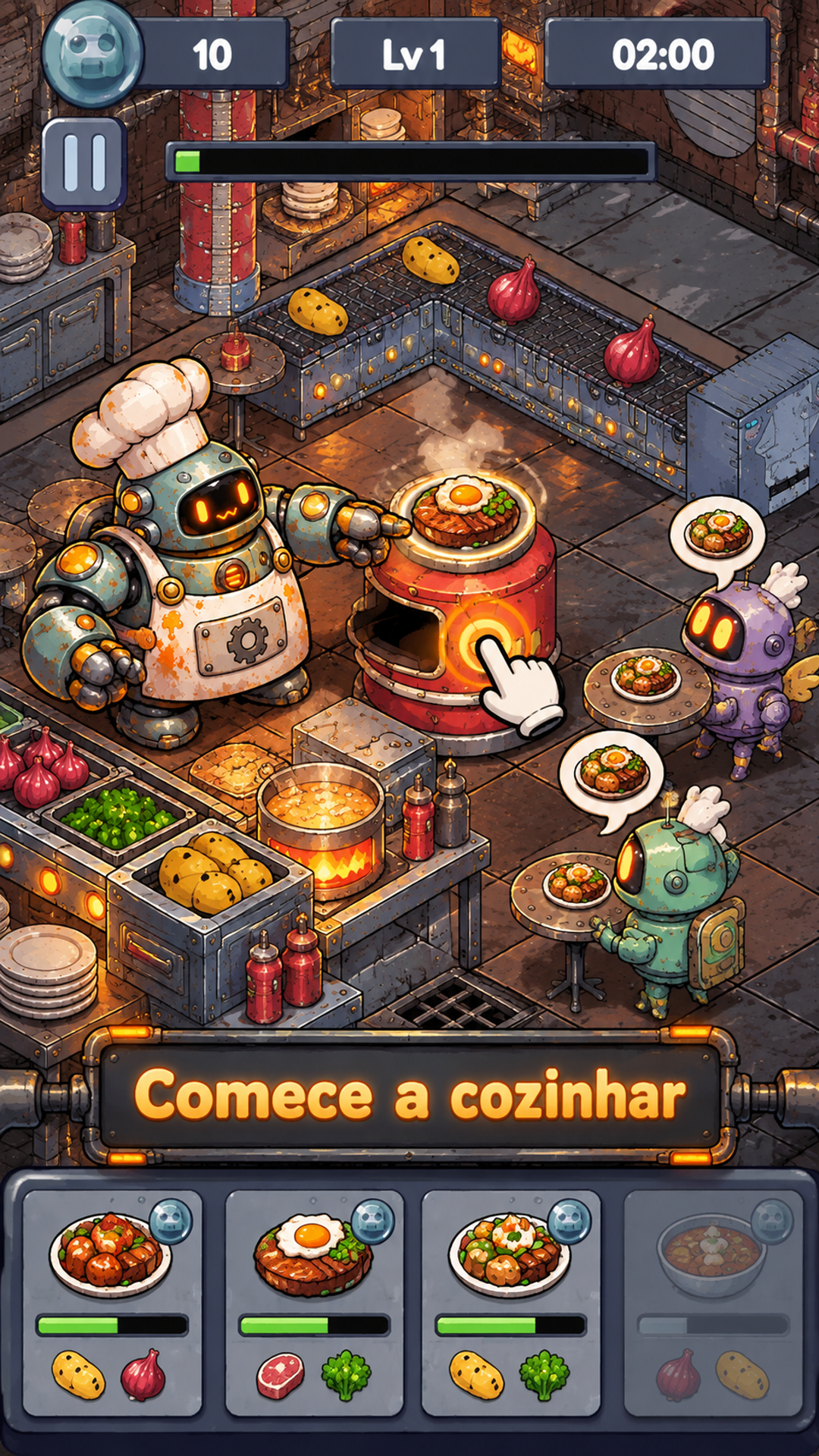 Captura de tela 1 de Monster Chef: Robot Kitchen