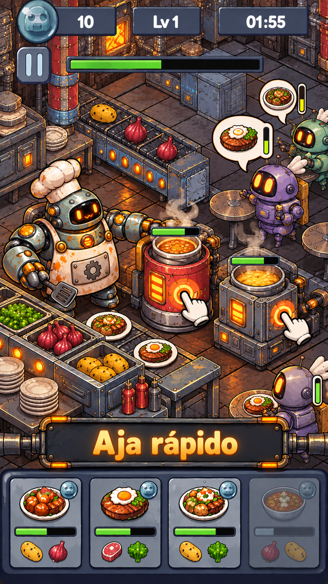 Captura de tela 2 de Monster Chef: Robot Kitchen