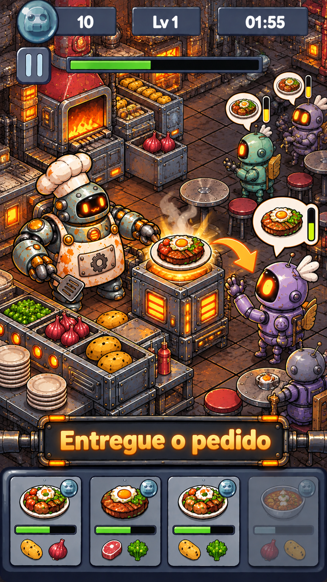 Captura de tela 3 de Monster Chef: Robot Kitchen