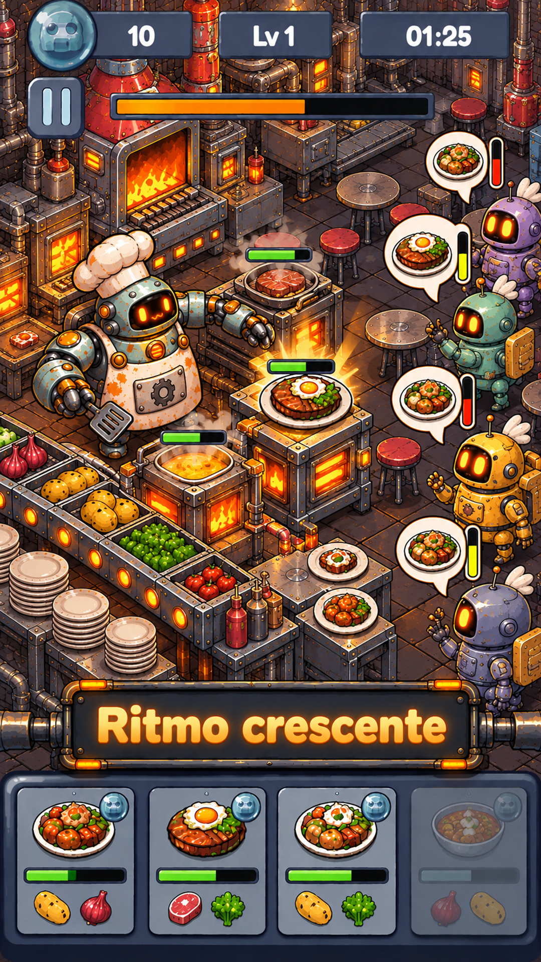 Captura de tela 4 de Monster Chef: Robot Kitchen