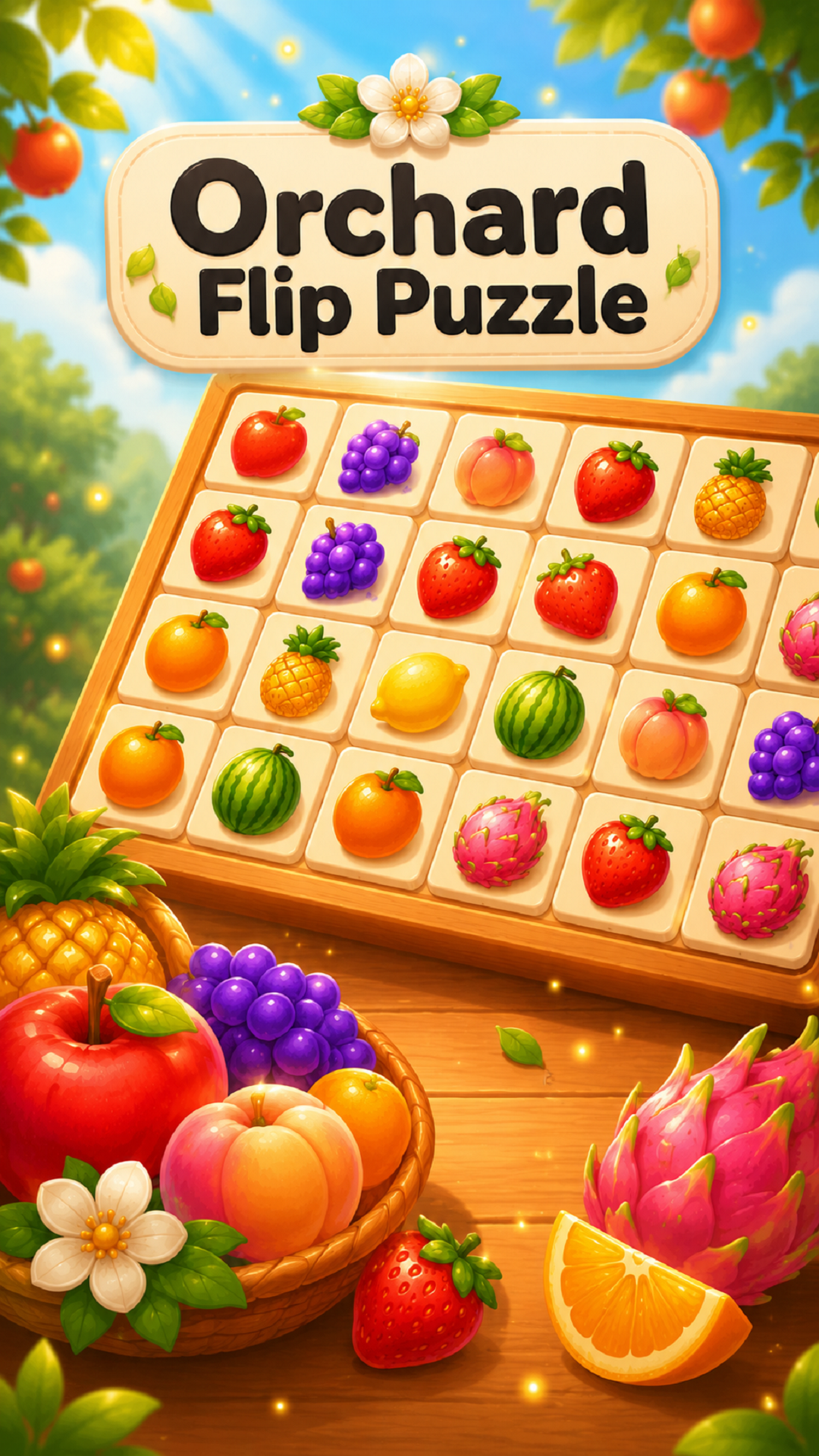 Captura de tela 1 de Orchard Flip Puzzle
