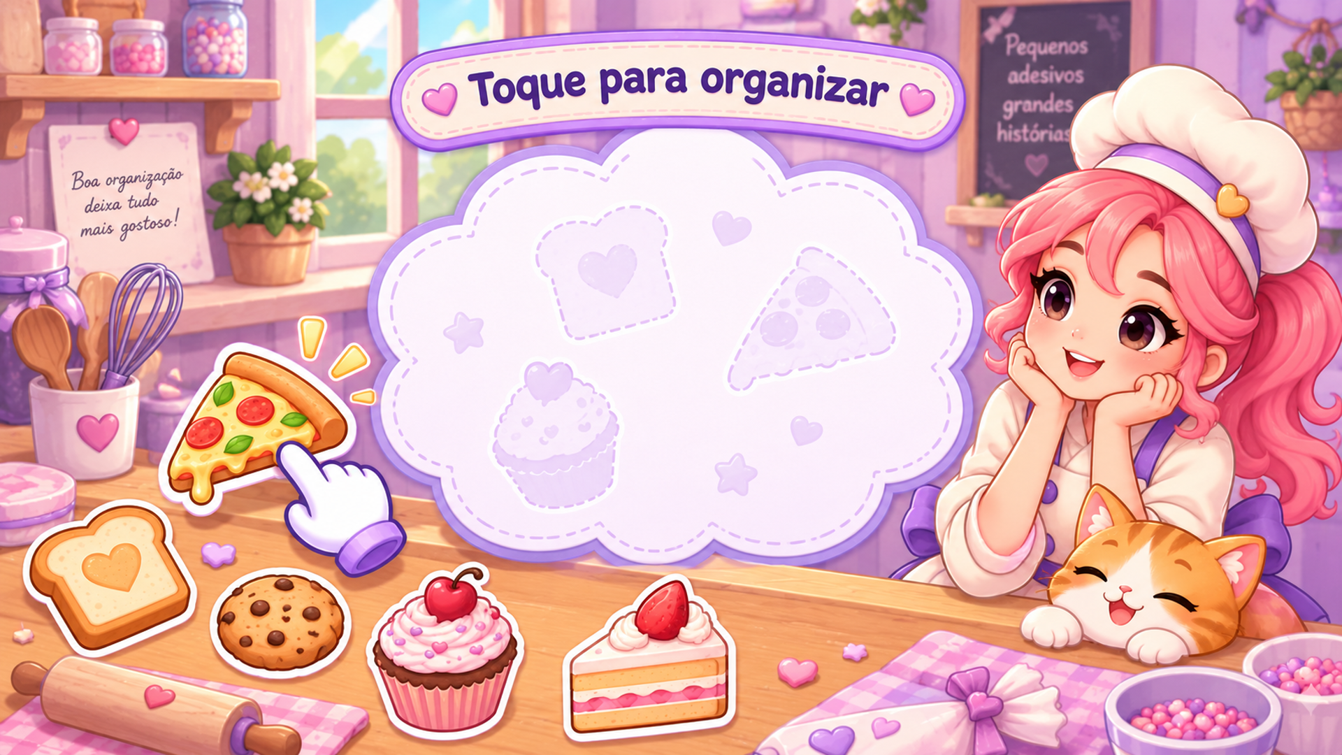 Captura de tela 1 de Organize: Sticker Puzzle