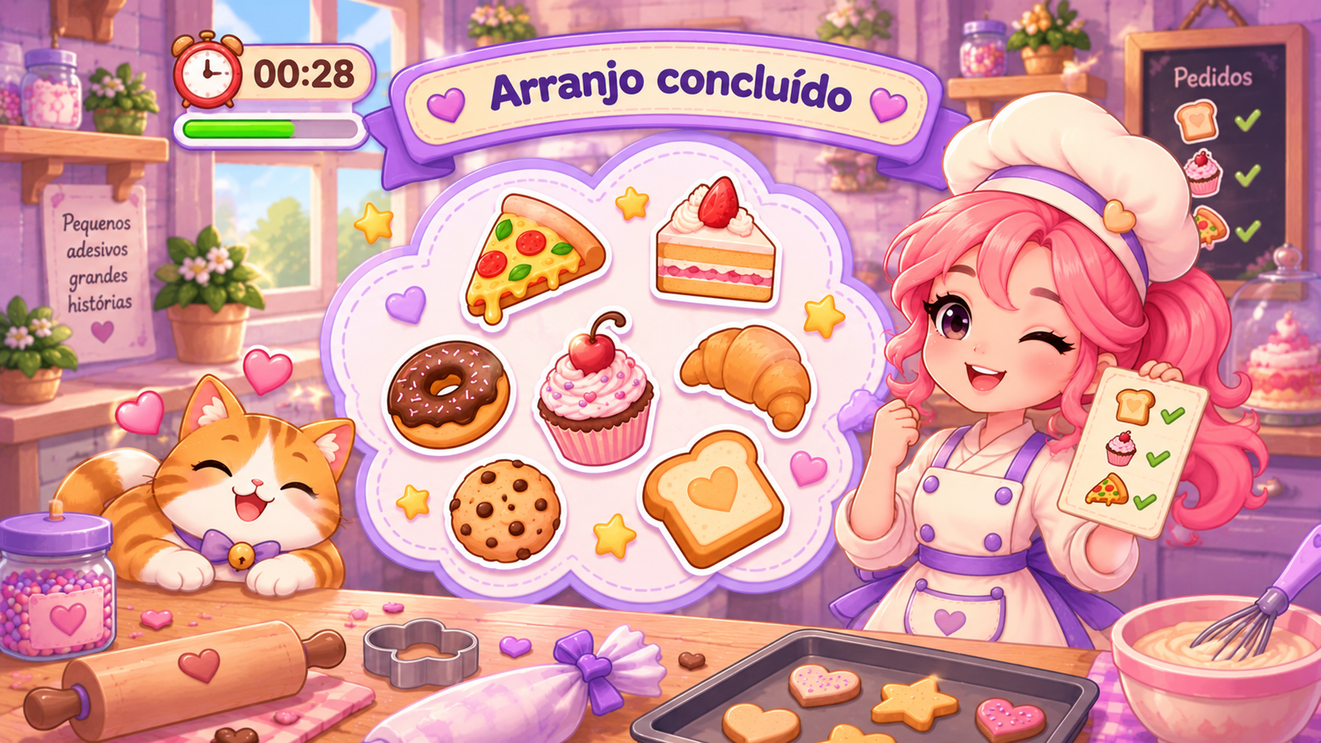 Captura de tela 3 de Organize: Sticker Puzzle