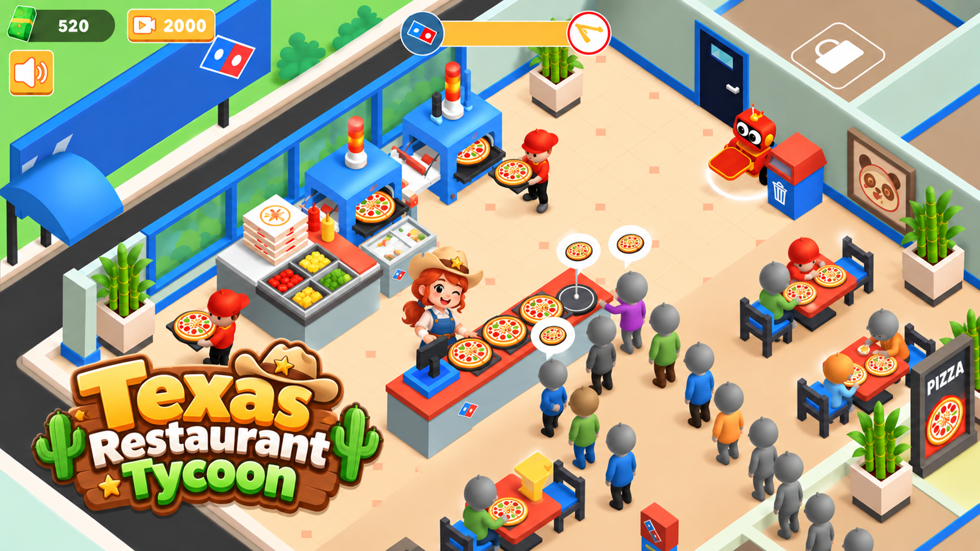 Captura de tela 5 de Texas Restaurant Tycoon
