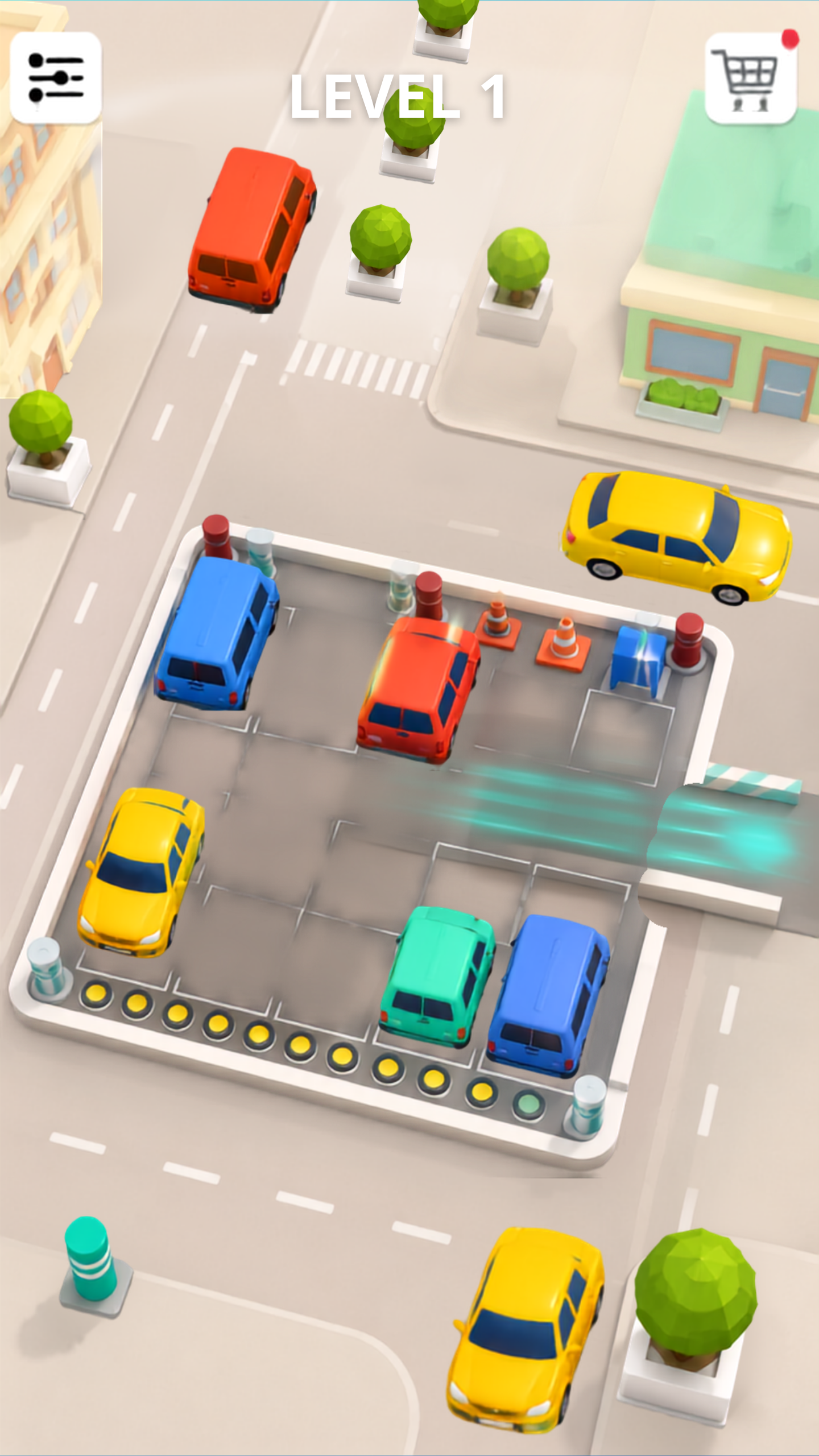 Captura de tela 3 de Parking Unblock Puzzle