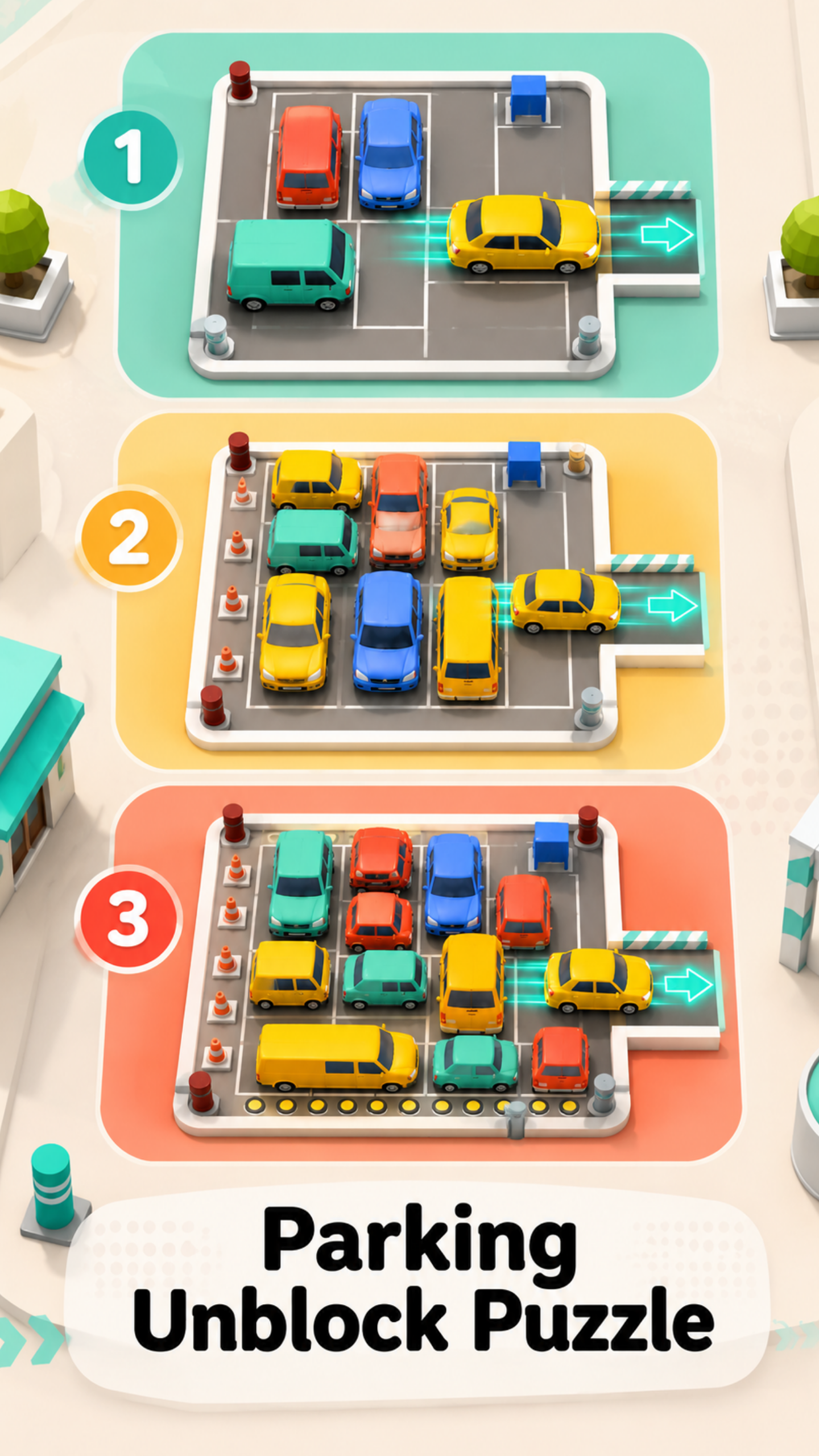 Captura de tela 5 de Parking Unblock Puzzle