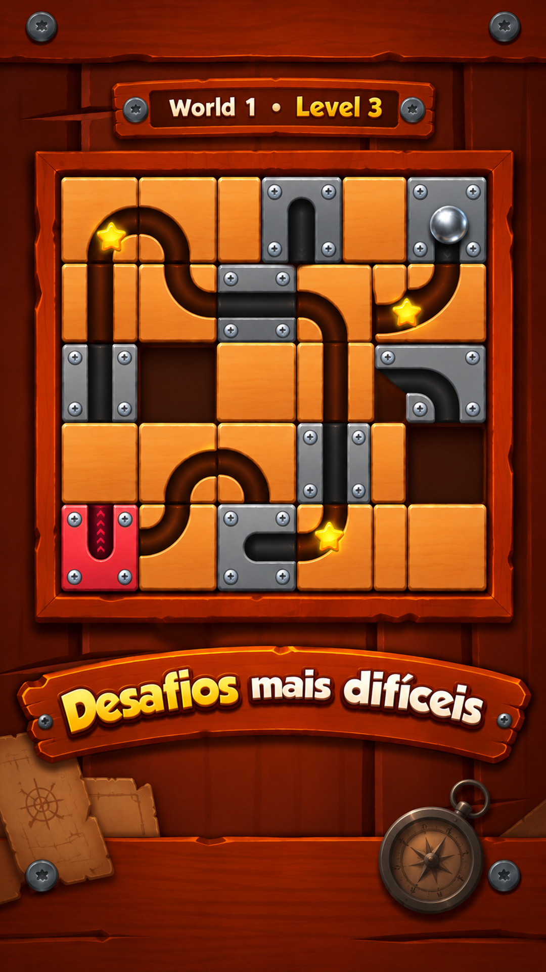Captura de tela 4 de RollPath: Slide Puzzle
