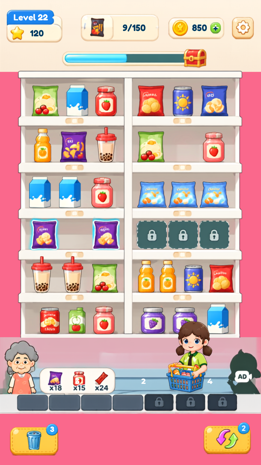 Captura de tela 3 de Shelf Sort: Grocery Match