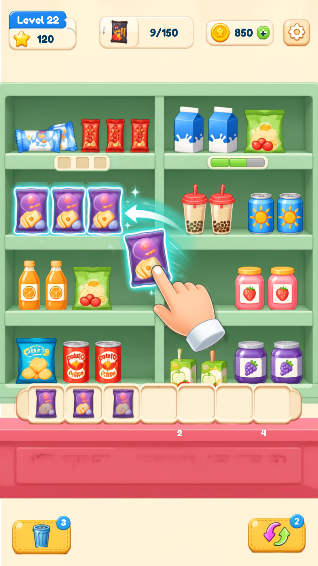 Captura de tela 4 de Shelf Sort: Grocery Match