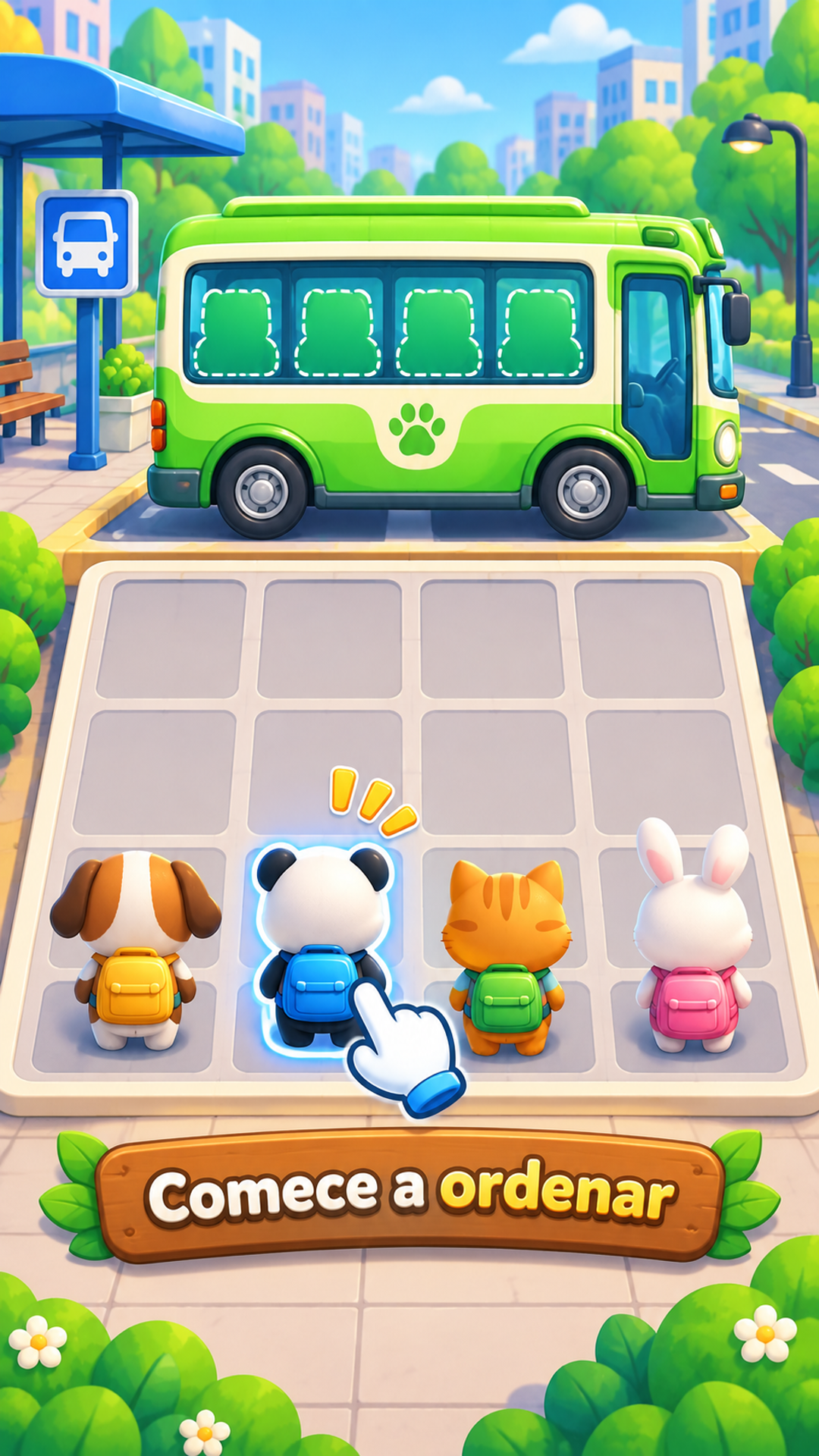 Captura de tela 1 de Sort the Bus: Animal Puzzle
