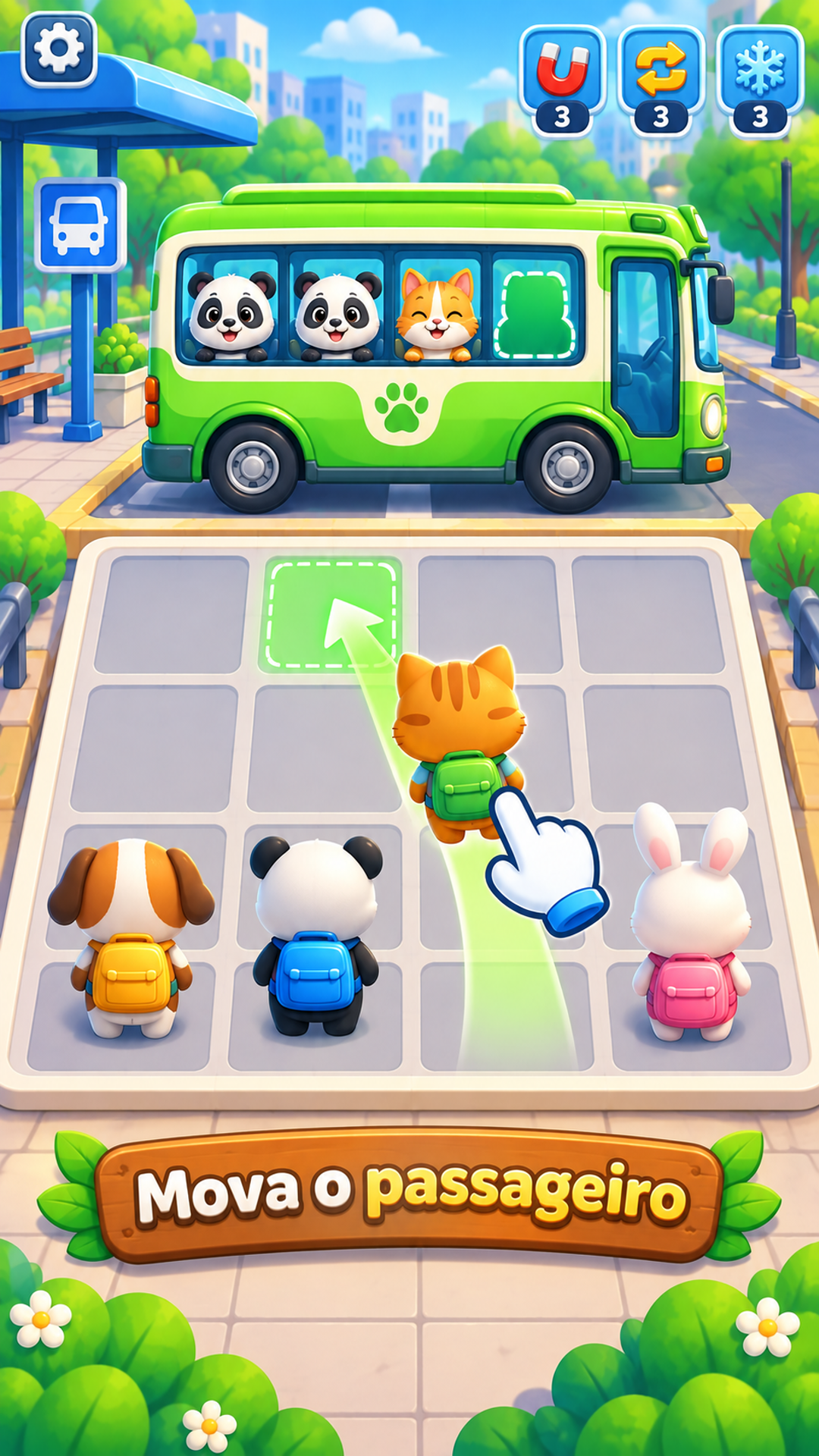 Captura de tela 2 de Sort the Bus: Animal Puzzle
