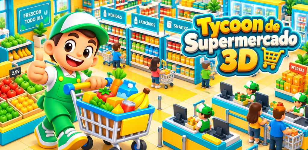 Imagem promocional de Supermarket Tycoon 3D