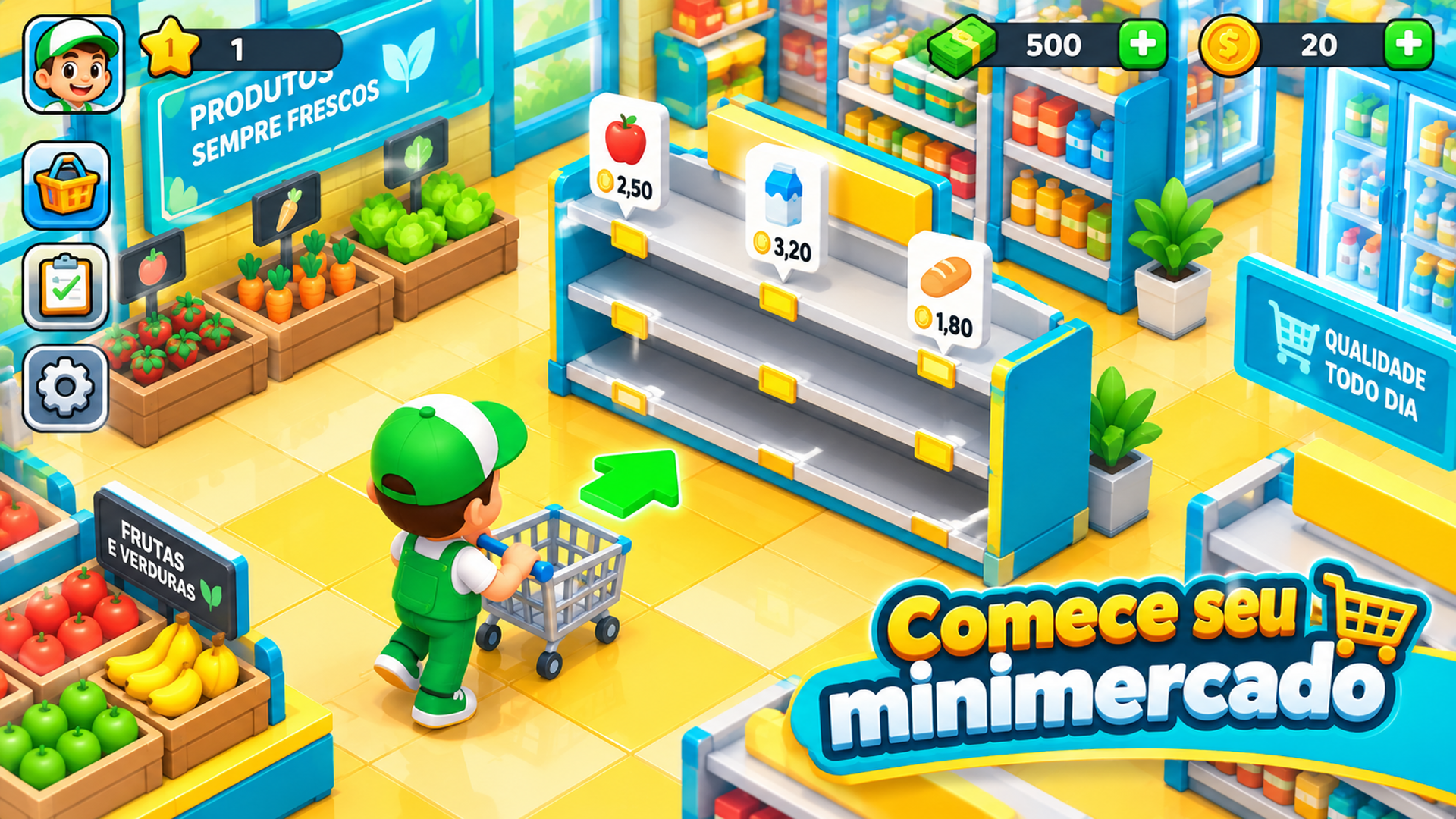Captura de tela 1 de Supermarket Tycoon 3D