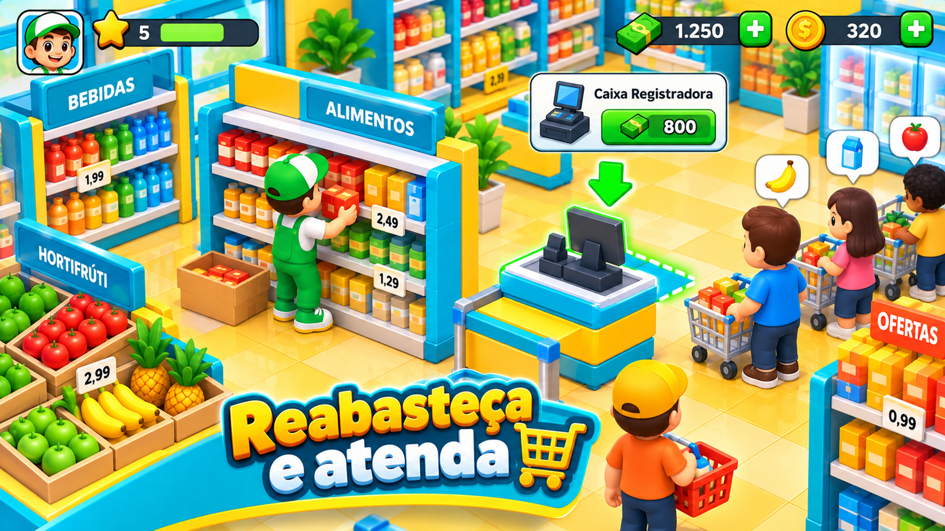 Captura de tela 2 de Supermarket Tycoon 3D