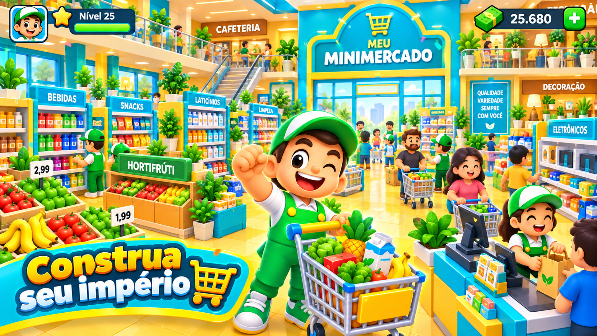Captura de tela 5 de Supermarket Tycoon 3D