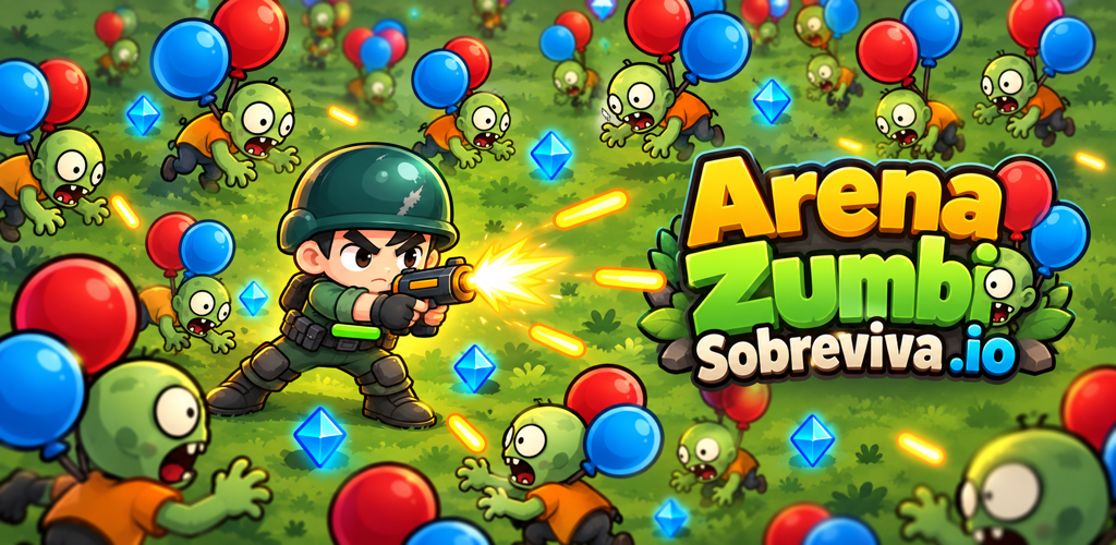 Imagem promocional de Zombie Arena: .io Survival