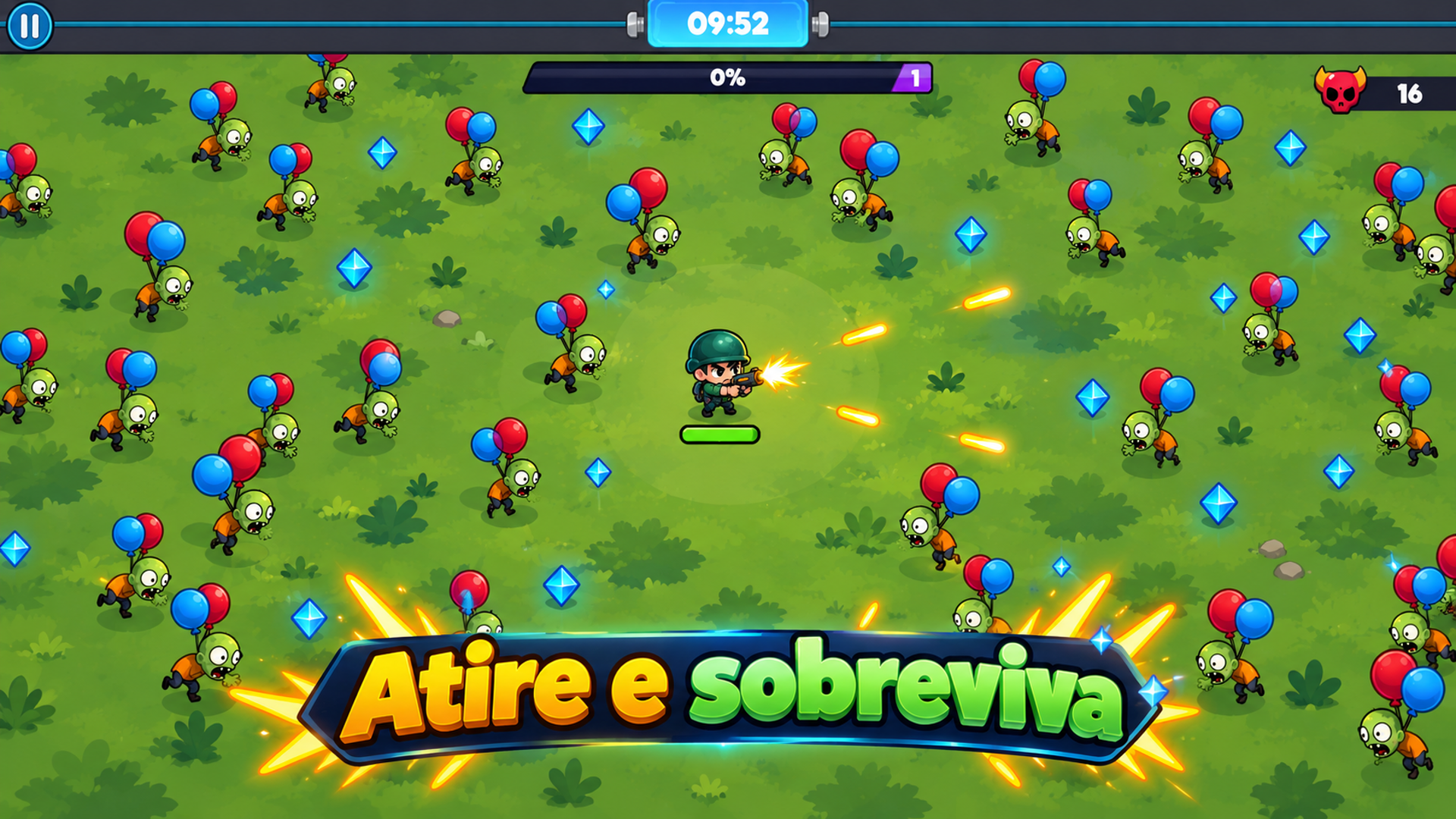 Captura de tela 1 de Zombie Arena: .io Survival