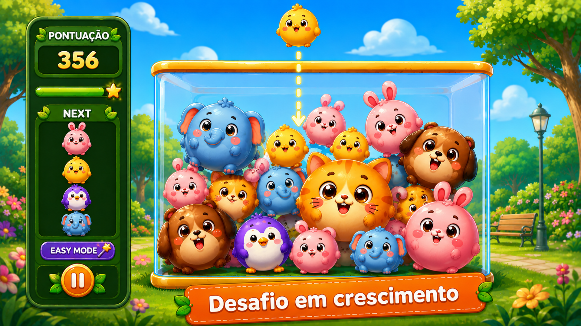 Captura de tela 4 de Zoo Merge: Drop & Evolve