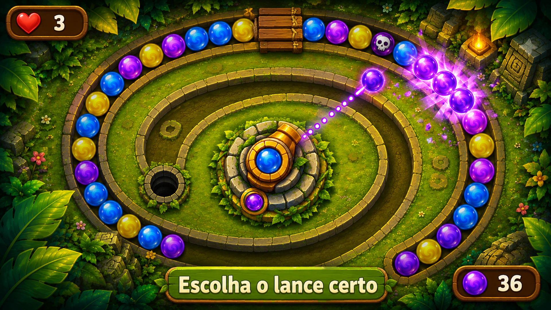 Captura de tela 2 de Zuma Rush: Bubble Shooter