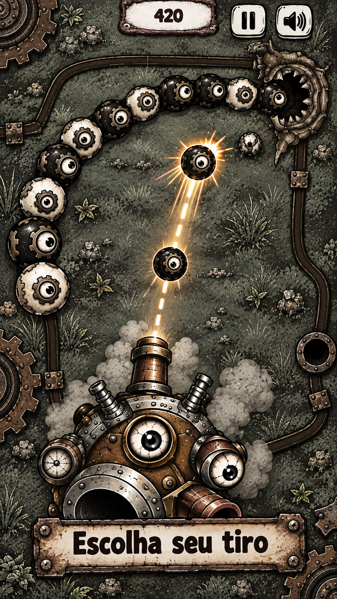 Captura de tela 2 de Zuma: Steampunk Shooter